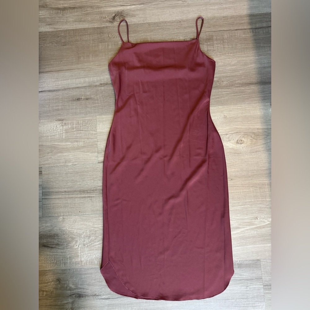 Elegant Burgundy Slip Dress